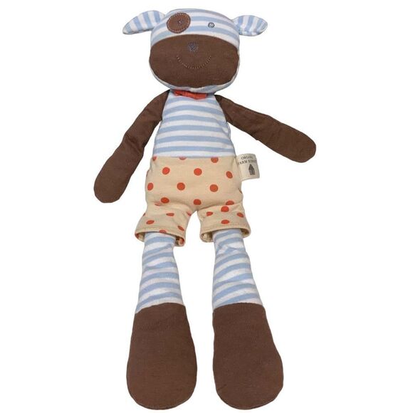 APPLE PARK Organic Farm Buddies Plush Toy Boxer the Dog - Picture 2 of 12